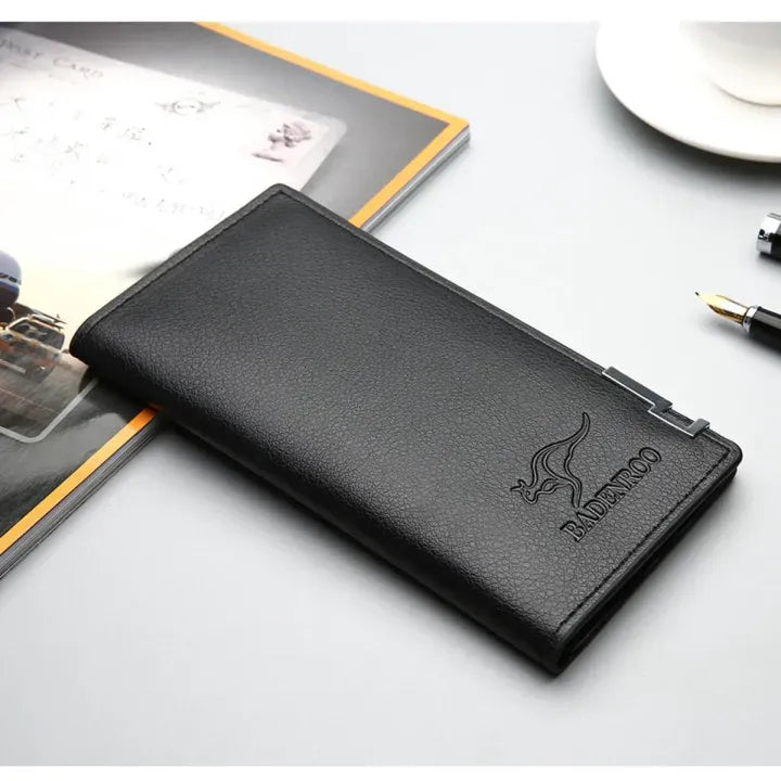 Ultra Slim Long Purse Wallet for Men