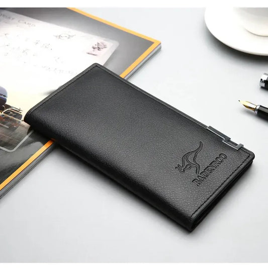 Ultra Slim Long Purse Wallet for Men