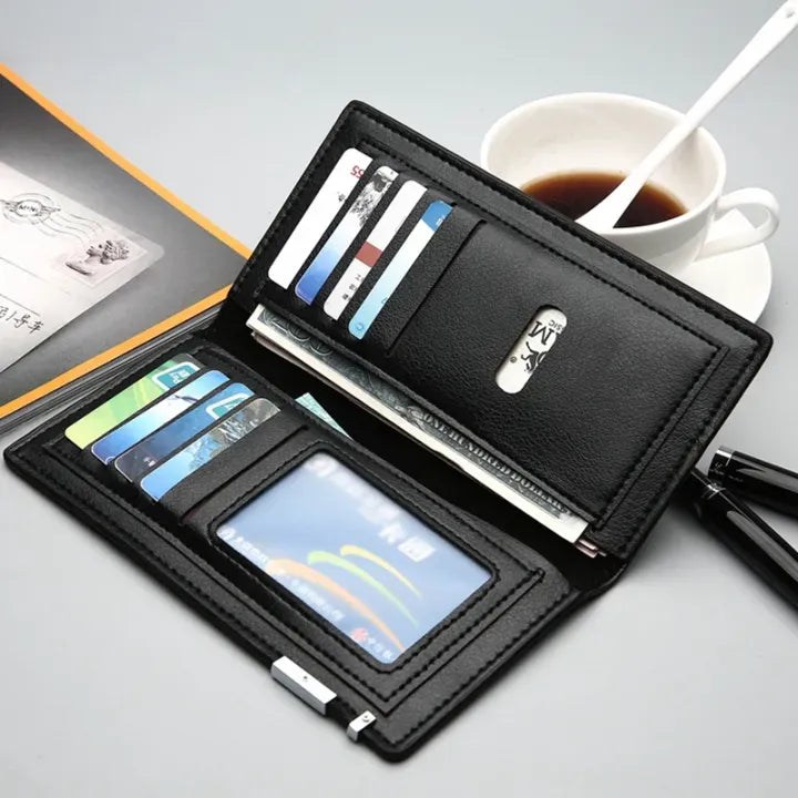Ultra Slim Long Purse Wallet for Men