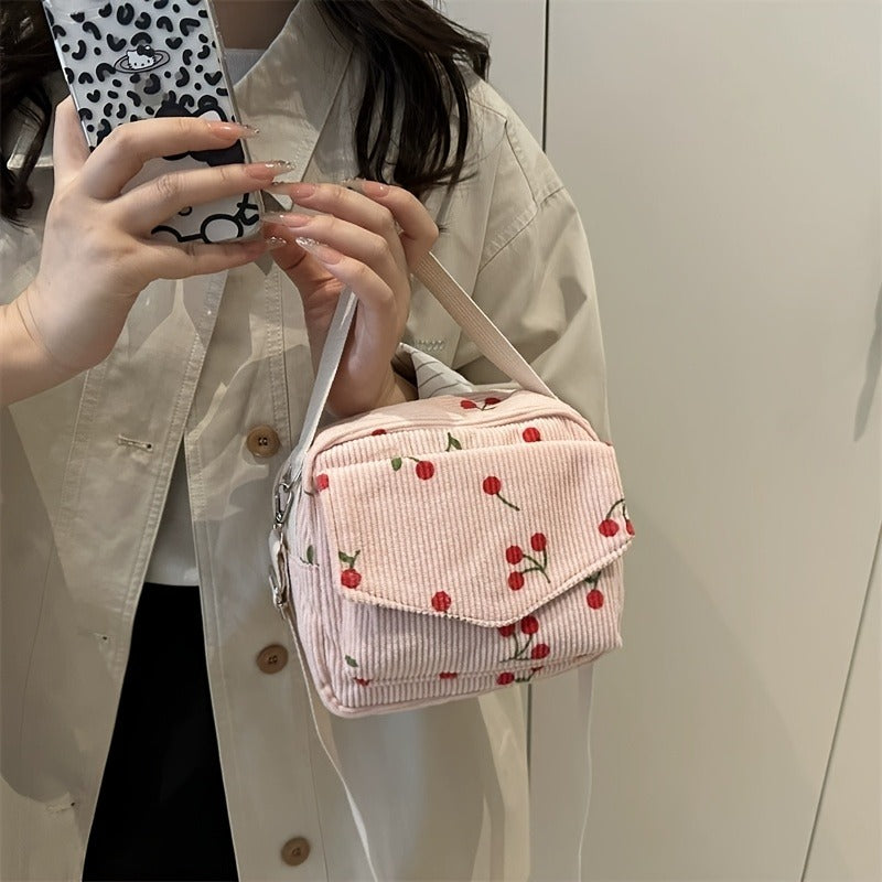 Cherry Print Crossbody Bag