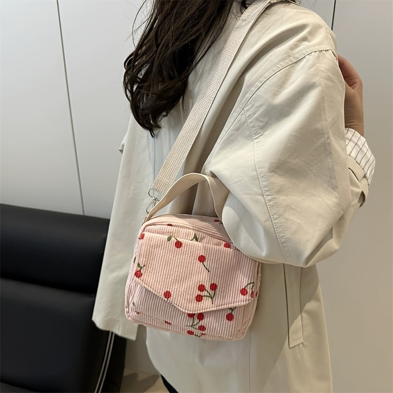 Cherry Print Crossbody Bag