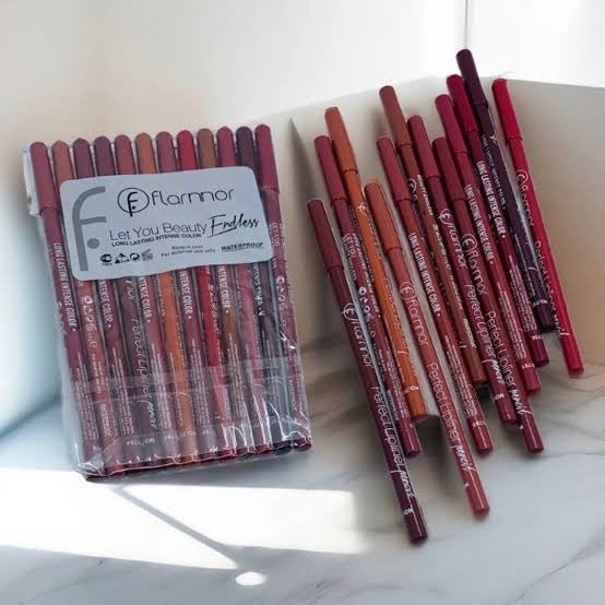 Pack of 6/ 12 Makeup Waterproof Lipstick Pencils / Lip Pencils