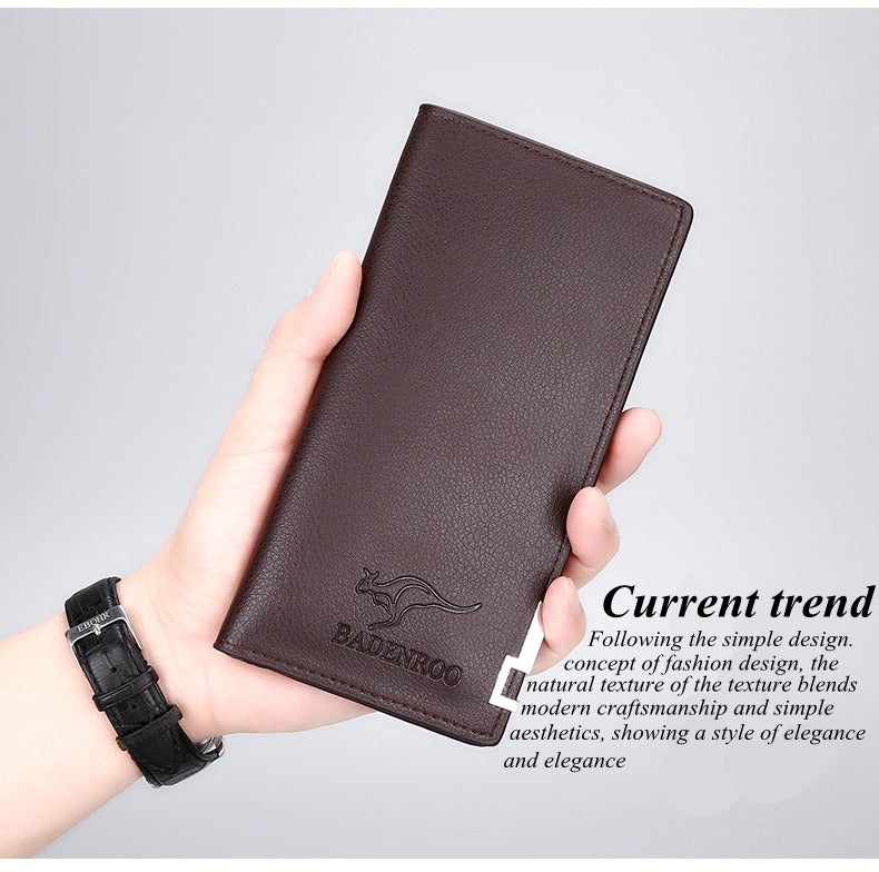 Ultra Slim Long Purse Wallet for Men